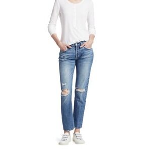 rag & bone Women's High Rise Blue Jeans